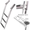 MIDUNU Telescopic 2/3/4 Step Boat Ladder, Stainless Steel Folding Telescoping Marine Pontoon Boat Dock Ladder Extendable Step for Boat Yacht Dock view 3
