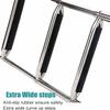 MIDUNU 4 Steps Pontoon Boat Ladder Stainless Steel Telescoping Marine Inboard Ladder Heavy Duty Swim Deck Ladder for Lake Marine Boarding Pool 330Lbs Capacity view 4