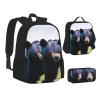 Bears Three-Piece Backpack Set With Pocket Backpack Cross-Body Lunch Bag Pen Bag For Travel Daypack view 1