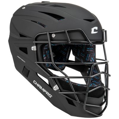 Champro HX Boss Matte-Finish Catcher's Mask, Large, Black