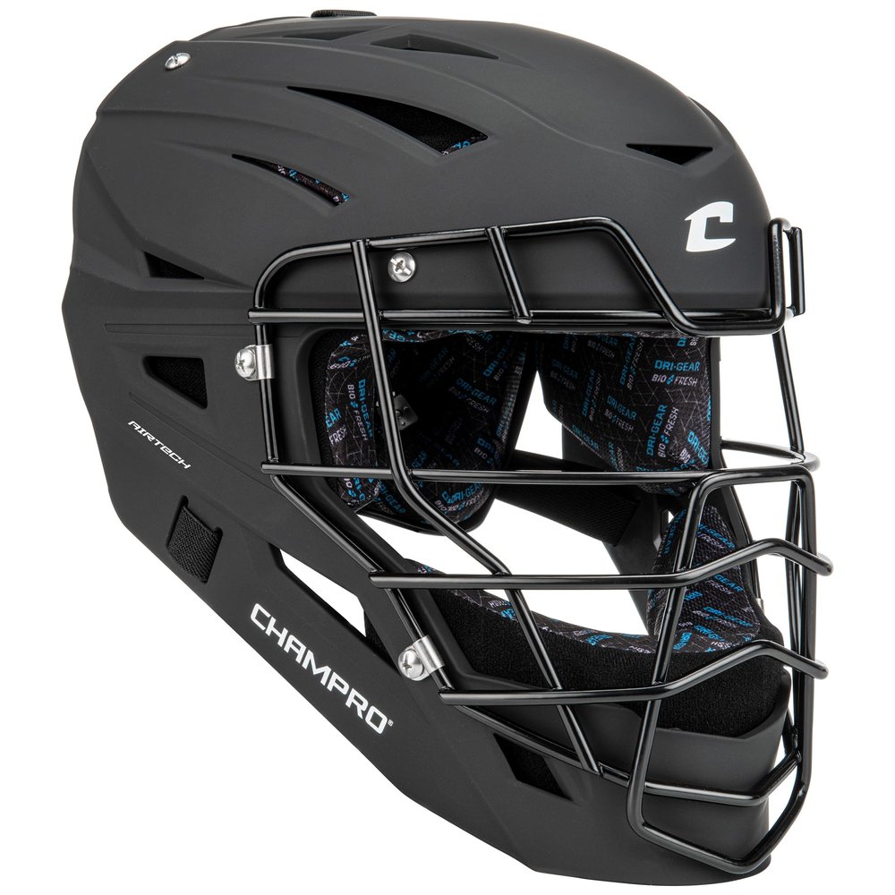 Champro HX Boss Matte-Finish Catcher's Mask, Large, Black