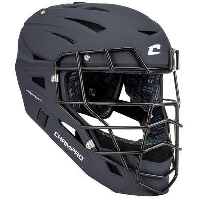 Champro HX Boss Matte-Finish Catcher's Mask, Large, Navy