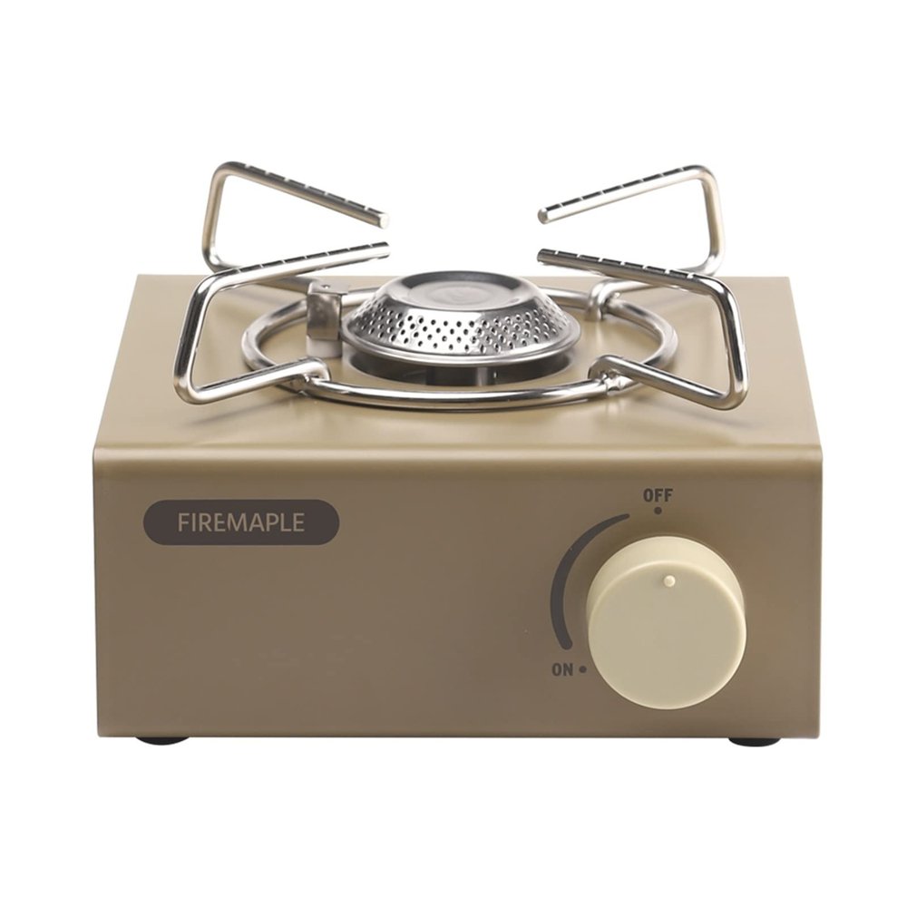 NICHANGHUA LAC Portable Butane Stove Mini Camping Burner Outdoor Cooking Stove with Carry Case (Color : Pine)