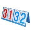 KUIDAMOS Tabletop Flip Score Keeper, Intuitive Plastic 4 Digit Scoreboard Clear Print Portable for Table Tennis for Basketball view 1