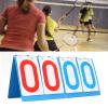 KUIDAMOS Tabletop Flip Score Keeper, Intuitive Plastic 4 Digit Scoreboard Clear Print Portable for Table Tennis for Basketball view 2