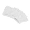 HOMSFOU Cotton Foot Alignment Socks Women White Half Socks Peep Toe Comfortable for Yoga Sports view 1