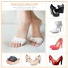 HOMSFOU Cotton Foot Alignment Socks Women White Half Socks Peep Toe Comfortable for Yoga Sports view 4
