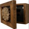 Bellewood Designs Wild Flower Hidden Gun Safe - Handcrafted Gun Concealment Decor - Hidden Gun Shelf with Magnetic Lock for Quick Access - Hidden Wall Safe for Secure Storage - Made in USA (Black) view 4