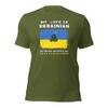 Banisiworld My Wife is Ukrainian Nothing Scares Me and She Can Drive A Tractor Unisex T-Shirt Olive view 1