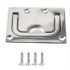 1 Pack Stainless Steel 316 Marine Boat Pull Ring Deck Hatch Flush Pull Lift Handle Ring Door Knobs Handles Pull Ring Free Screws (1PACK, Size (L x W)76 * 57mm/2.99 * 2.24inch) view 1