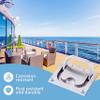 1 Pack Stainless Steel 316 Marine Boat Pull Ring Deck Hatch Flush Pull Lift Handle Ring Door Knobs Handles Pull Ring Free Screws (1PACK, Size (L x W)76 * 57mm/2.99 * 2.24inch) view 3