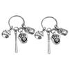 2pcs Baseball Keychain Pendant Decorative Bag Accessory Stylish Key for Baseball Unique Sports Charm Easy to Attach view 1