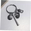 2pcs Baseball Keychain Pendant Decorative Bag Accessory Stylish Key for Baseball Unique Sports Charm Easy to Attach view 2