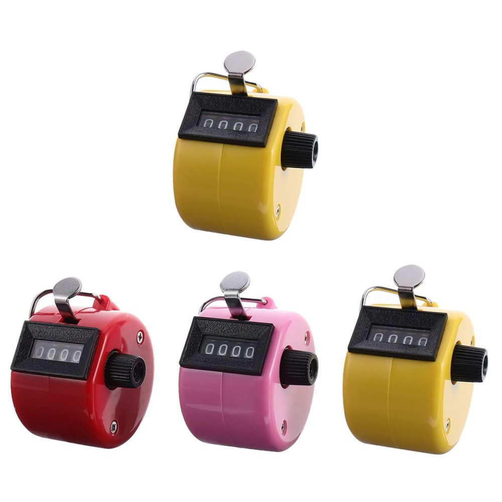 BESPORTBLE Mini Hand Tally Counter Manual Plastic Digital Counter Light Weight Portable Tool Random Color