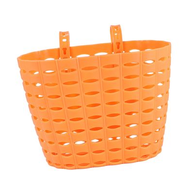 BESPORTBLE 1set Decorative Orange Scooter Basket for Boys and Girls Lightweight Front Basket for Storing Items Easy to Install and Remove for Outdoor Cycling Adventures