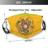 Armenian Coat of Arms Mask Protect Respiratory System Breathe with Peace of Mind Black view 2