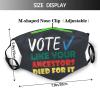 Vote Like Your Ancestors Died for It Black Voters Mask Protect Respiratory System Breathe with Peace of Mind view 2