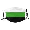 Neutrois Pride Flag LGBTQ Mask Protect Respiratory System Breathe with Peace of Mind Black view 1