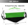 Neutrois Pride Flag LGBTQ Mask Protect Respiratory System Breathe with Peace of Mind Black view 2