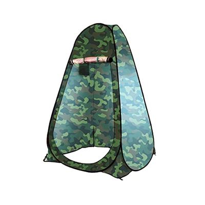 Portable Shower Tent Spacious Changing Room Portable Outdoor Camping Bathroom Suitable for Camping Hiking Traveling Beach Toilet Shower Bathroom Tent Privacy Shelter Fishing (Color : Camouflage, Siz