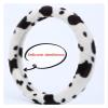 FUERU Car Steering Wheel Cover Set Car Steering Wheel Cover D Type Autumn and Winter Plush Elastic Breathable Car Interior view 3