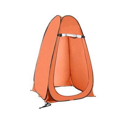 Portable Shower Tent Spacious Changing Room Portable Outdoor Camping Bathroom Suitable for Camping Hiking Traveling Beach Toilet Shower Bathroom Tent Privacy Shelter Fishing (Color : Orange, Size :