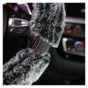 FUERU Car Steering Wheel Cover Set Universal Car Steering Wheel Cover Winter Plush Color Diamond Soft Breathable Car Interior (Color : 6#) view 2
