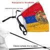 Armenian Coat of Arms Mask Protect Respiratory System Breathe with Peace of Mind Black view 3