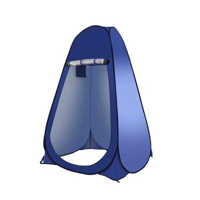 Portable Shower Tent Spacious Changing Room Portable Outdoor Camping Bathroom Suitable for Camping Hiking Traveling Beach Toilet Shower Bathroom Tent Privacy Shelter Fishing (Color : Blue, Size : in