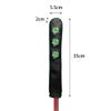Golf Alignment Stick Cover Leather Cover for Alignment Sticks Golf Alignment Sticks Holder Lucky Clover Golf Club Protector Holds 2 Sticks Clover (Black Golf Alignment Case) view 4