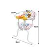 HYQHYX Kids Bike seat White Bike Seat for Kids Front Detachable Bicycle Child Seat, Child Seat with Pedal Rails view 2