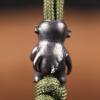 Retro Brass Funny Little Demon King Umbrella Lanyard Bead,Woven Paracord Beads Keychain Tool EDC Zip Necklace Pendant Retro Copper Outdoor Tools Backpack Pendant Accessories view 3