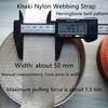 YunYunStrap Nylon Webbing 1.5 inch 2 inch Khaki Heavy Strapping for Seat Belt Cargo Climbing view 3