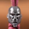 Brass Ancient Greece Spartan Great Warrior War God Umbrella Lanyard Bead,Woven Paracord Beads Keychain Tool EDC Zip Necklace Pendant Retro Copper Outdoor Tools Backpack Pendant Accessories view 2