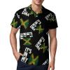It's in My DNA Jamaica Flag Men's Polo Shirts Short Sleeve Sports Golf Shirt Casual T-Shirt Tee Tops XL view 1