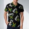 It's in My DNA Jamaica Flag Men's Polo Shirts Short Sleeve Sports Golf Shirt Casual T-Shirt Tee Tops XL view 2