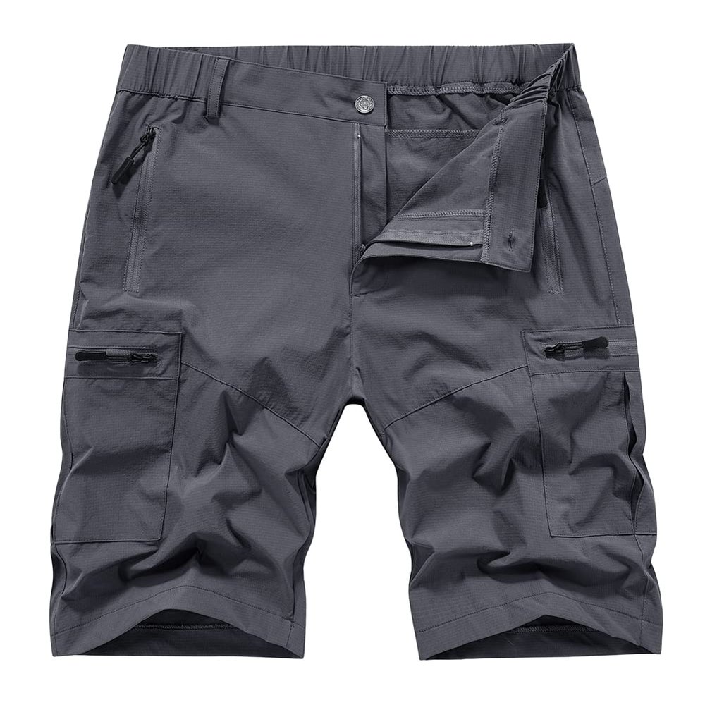 Cargo Shorts Mens Big Boys Quick Drying Sports Outdoors Camping UPF Sun Protection Surf Flex Waist Short Multi Pockets