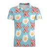 Eggs Bacon Men's Polo Shirt Short Sleeve Print T Shirt Slim Fit Golf Shirt Collared Tee Casual Top 3XL view 4