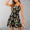 Bigfoot Retro Sasquatch Women's Summer Sling Dress Casual Swing Beach Mini Dresses XL view 3