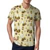 Bumble Bee Men's Polo Shirt Short Sleeve Print T Shirt Slim Fit Golf Shirt Collared Tee Casual Top 4XL view 1