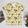 Bumble Bee Men's Polo Shirt Short Sleeve Print T Shirt Slim Fit Golf Shirt Collared Tee Casual Top 4XL view 3