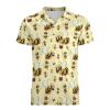 Bumble Bee Men's Polo Shirt Short Sleeve Print T Shirt Slim Fit Golf Shirt Collared Tee Casual Top 4XL view 4