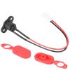 Qiilu Electric Scooter Charger Port Aovo Pro Charging Port Gel Silicone Sleeve Charging Port with Waterproof Cover for M365 Electric Scooter Sory view 1