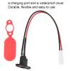 Qiilu Electric Scooter Charger Port Aovo Pro Charging Port Gel Silicone Sleeve Charging Port with Waterproof Cover for M365 Electric Scooter Sory view 4