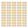 Betued Men Nipple Patches, Soft Breathable Portable Anti Chafing Nipple For Runners, Disposable Nipple Patches Set For Runners 50 Pairs Yellow view 1