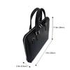 Fioretta Genuine Leather Italian Briefcase Laptop Messenger Bag Shoulder Bag For Men And Women - Black view 3
