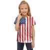 Compression Tops for Girls Kid Toddler Shirts 4 of July 3D Graphic Printed Tees Boys Girls Novelty (Hot Pink, 8-9 Years) view 2
