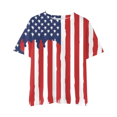 Compression Tops for Girls Kid Toddler Shirts 4 of July 3D Graphic Printed Tees Boys Girls (Hot Pink, 10-12 Years)
