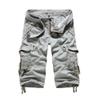Men's Cargo Loose Multi-Pocket Solid Colour Pants Construction Casual Cotton Trousers Outdoor Work Fit Pants (Light Grey,30) view 1