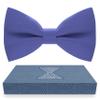Bow Tie House Men's Classic Pre-Tied Purple Bow Tie Formal Solid Tuxedo (Large, Ube Yam) view 1